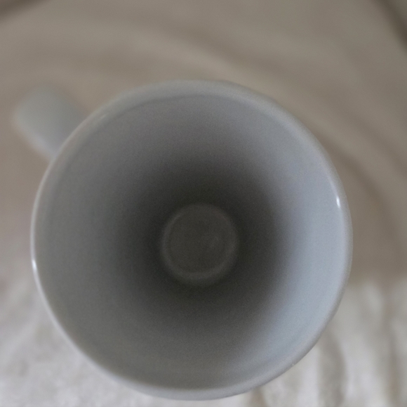 LINDA GRAYSON |Tumblewed Pottery Humerous Coffee Tea Mug Sky Blue 16oz Like New - Picture 5 of 12